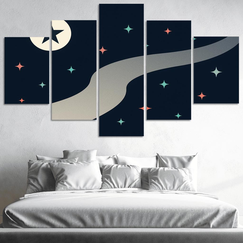 River Of Stars Contemporary Flag Study custom paintings frame