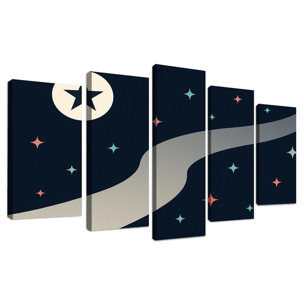 River Of Stars Contemporary Flag Study custom paintings frame