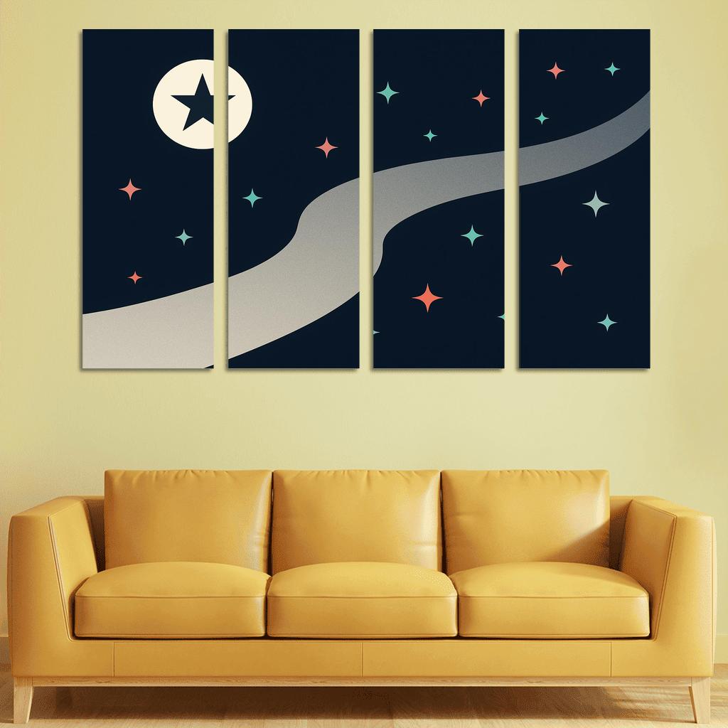 River Of Stars Contemporary Flag Study custom paintings frame
