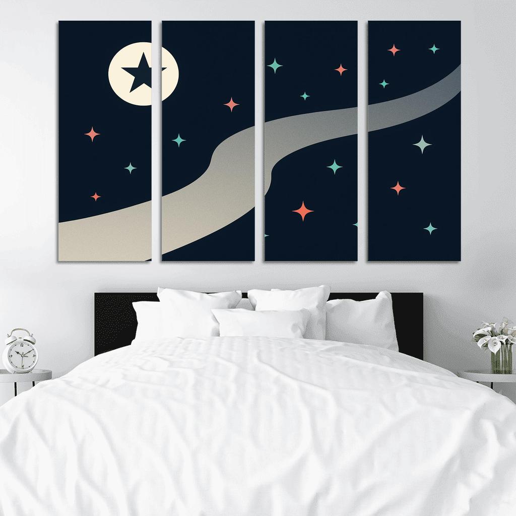 River Of Stars Contemporary Flag Study custom paintings frame