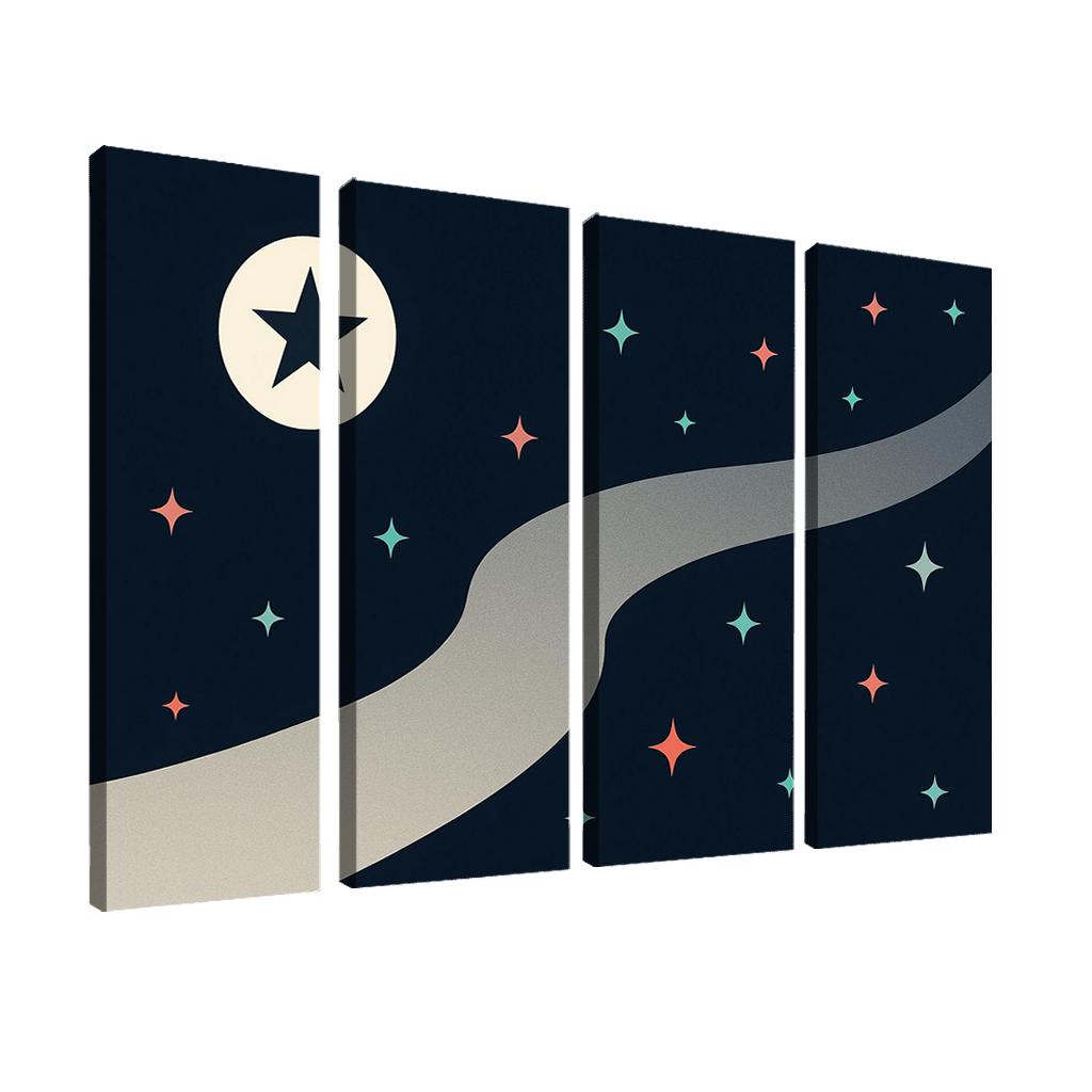 River Of Stars Contemporary Flag Study custom paintings frame