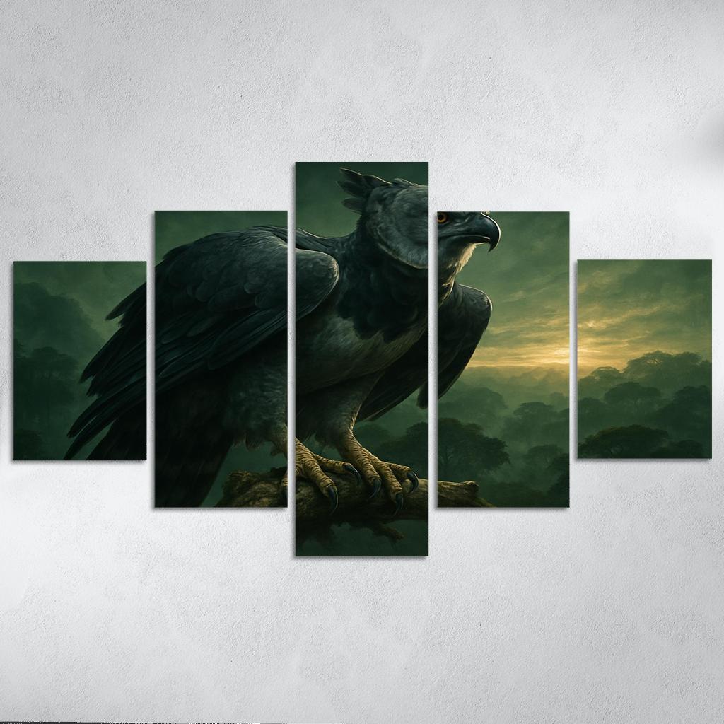 Vigilant Harpy Eagle Above The Rainforest decor