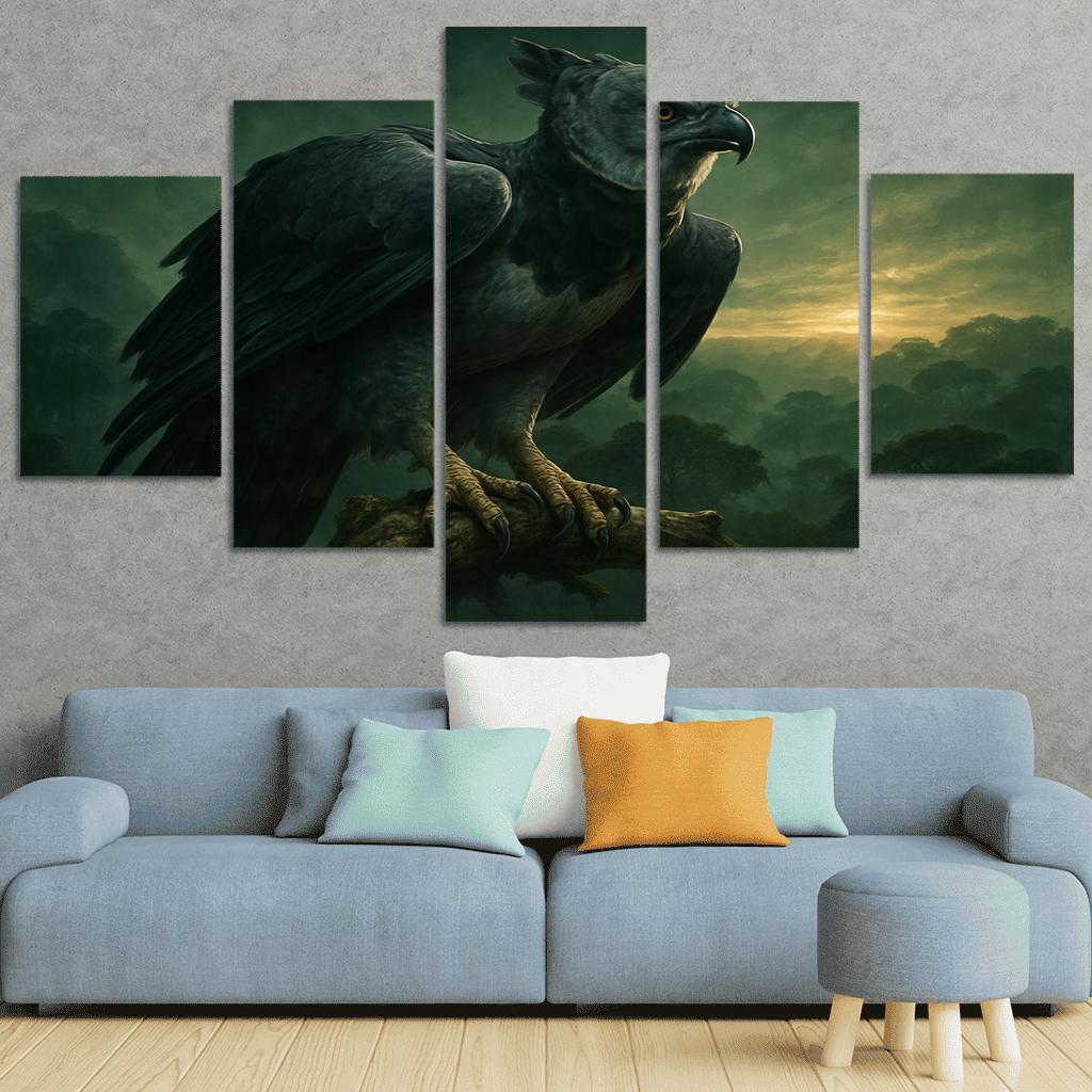 Vigilant Harpy Eagle Above The Rainforest decor