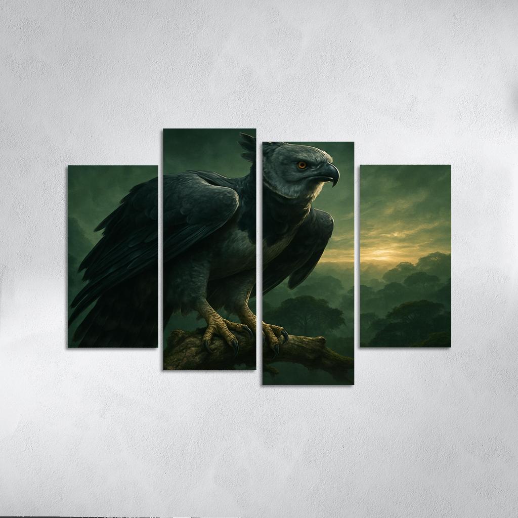 Vigilant Harpy Eagle Above The Rainforest decor