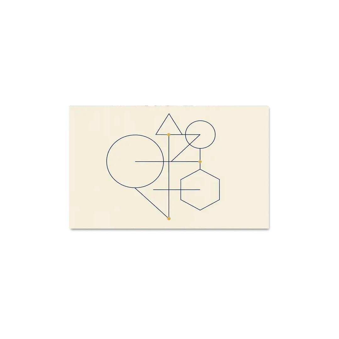 Silent Geometry custom paintings frame