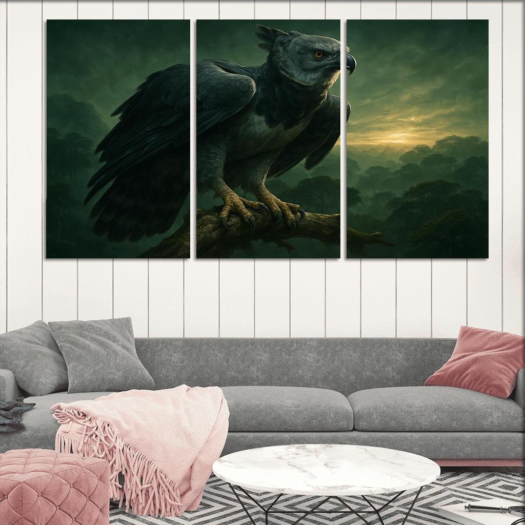 Vigilant Harpy Eagle Above The Rainforest decor