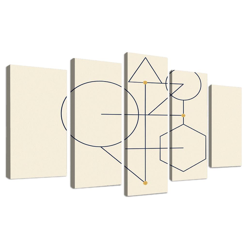 Silent Geometry custom paintings frame