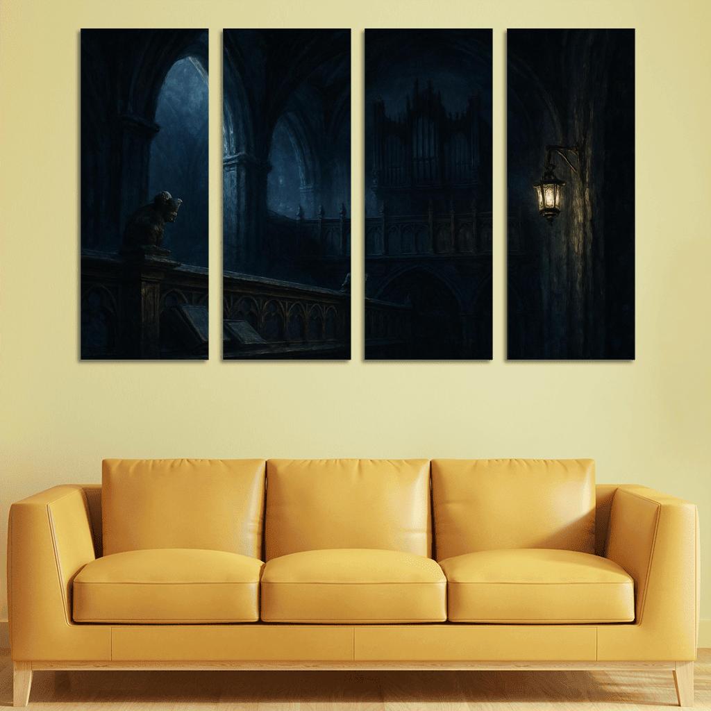 Nocturne Choir Loft Echoes Of Shadow premium artwork frames