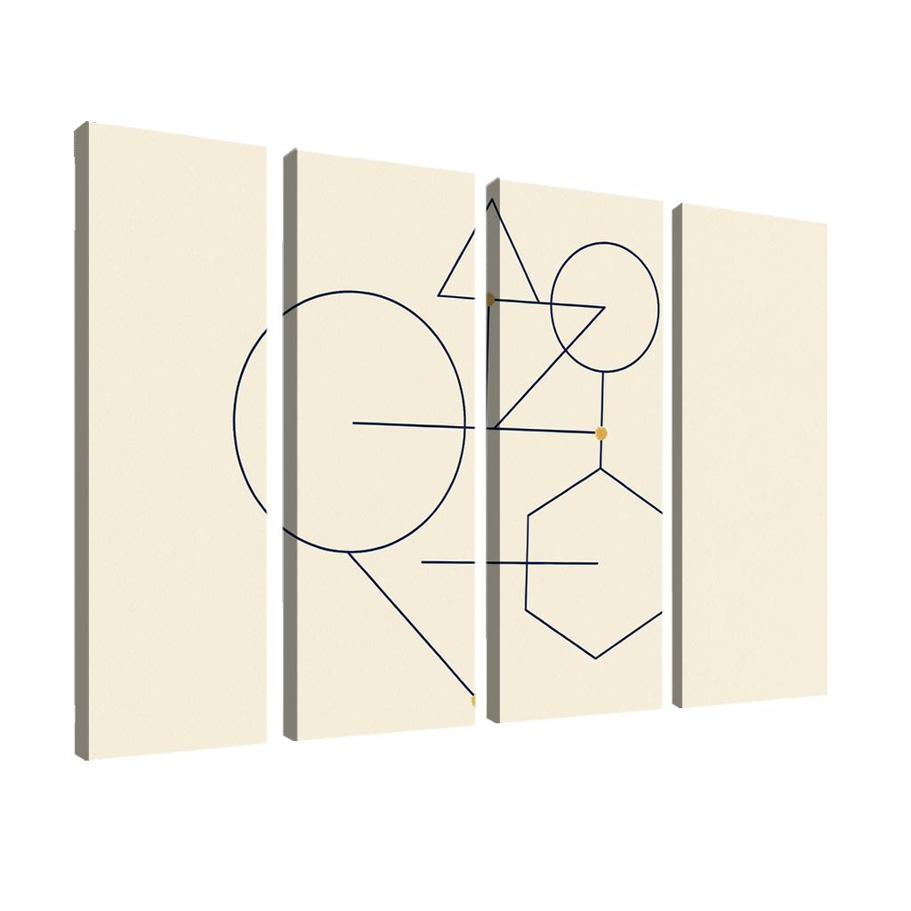 Silent Geometry custom paintings frame
