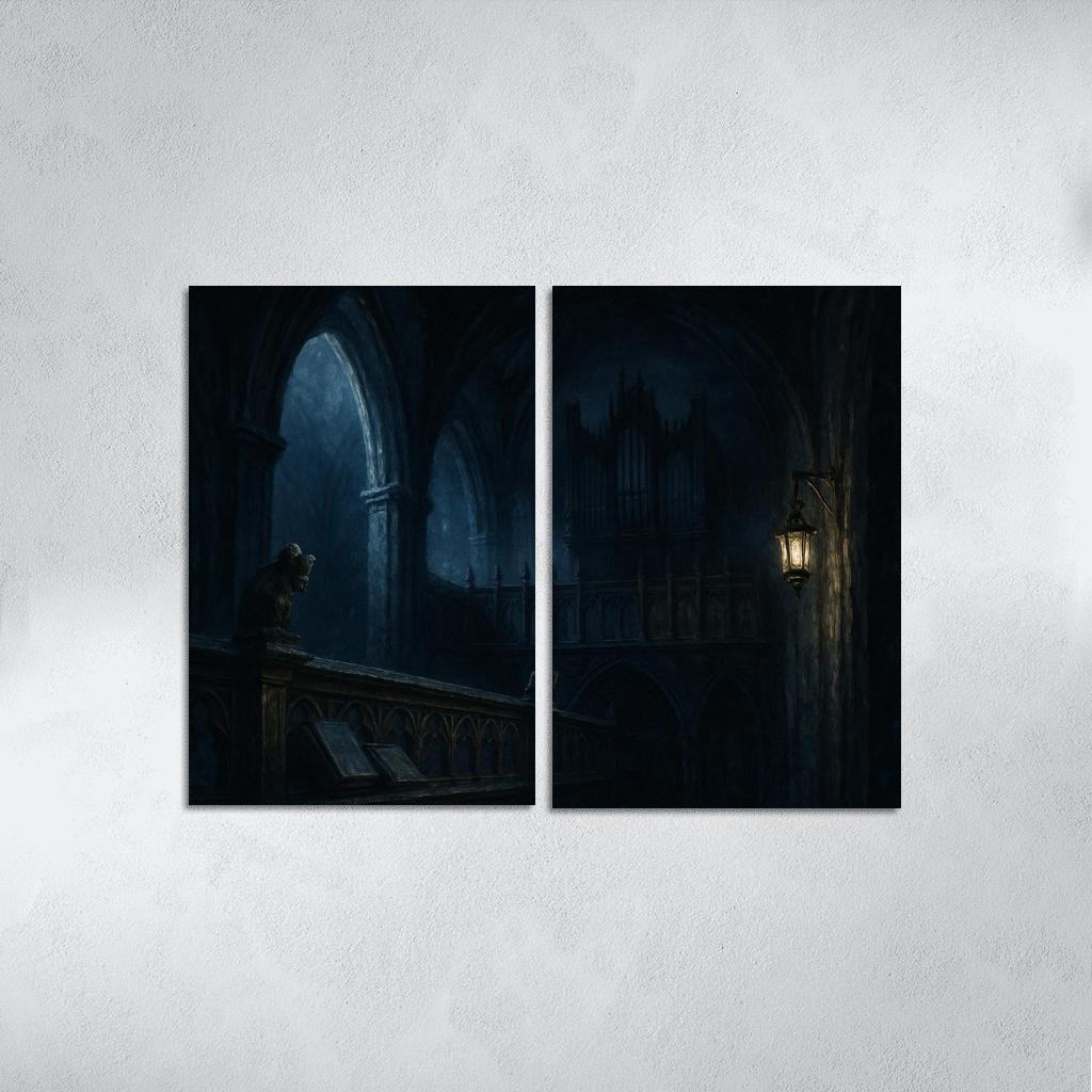 Nocturne Choir Loft Echoes Of Shadow premium artwork frames
