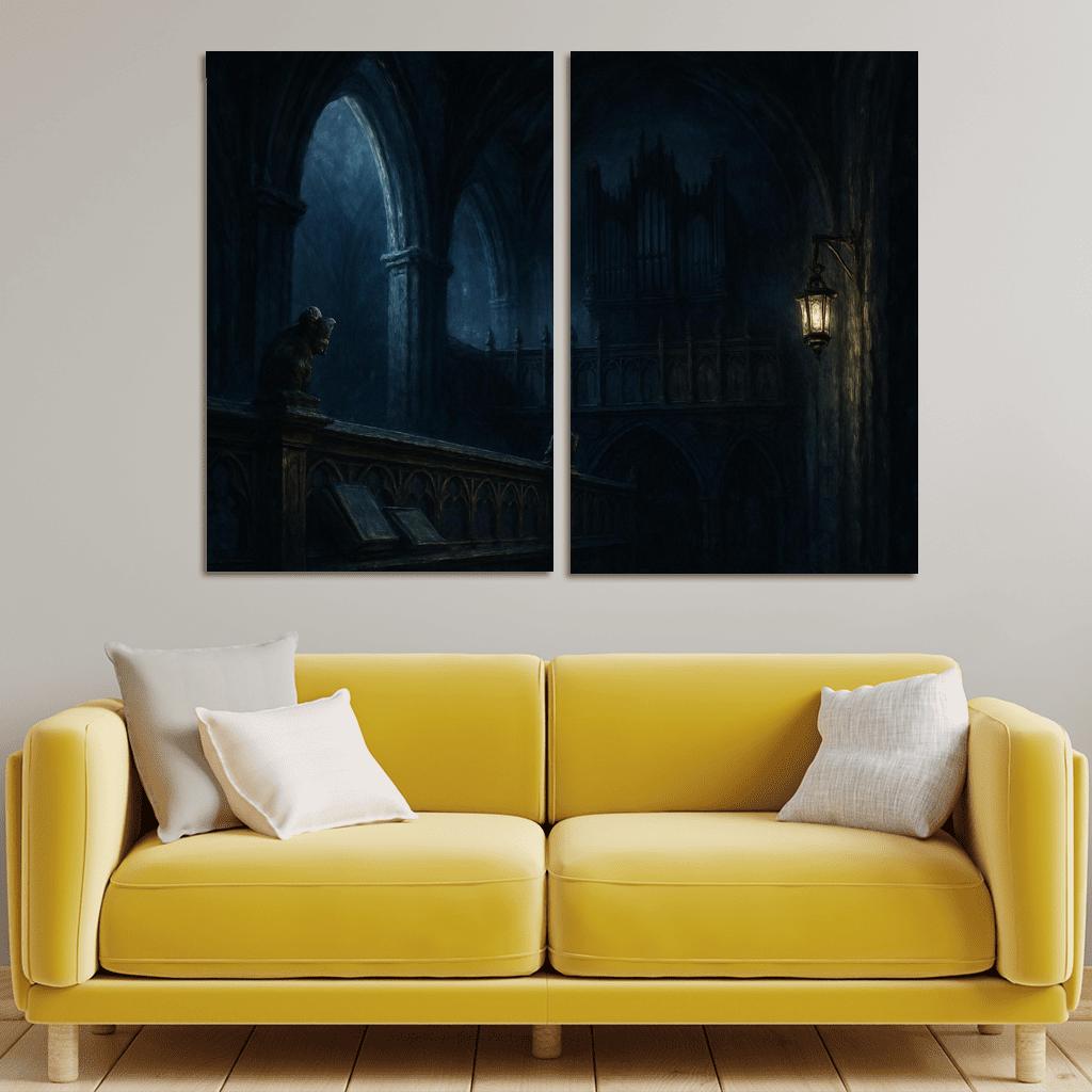 Nocturne Choir Loft Echoes Of Shadow premium artwork frames