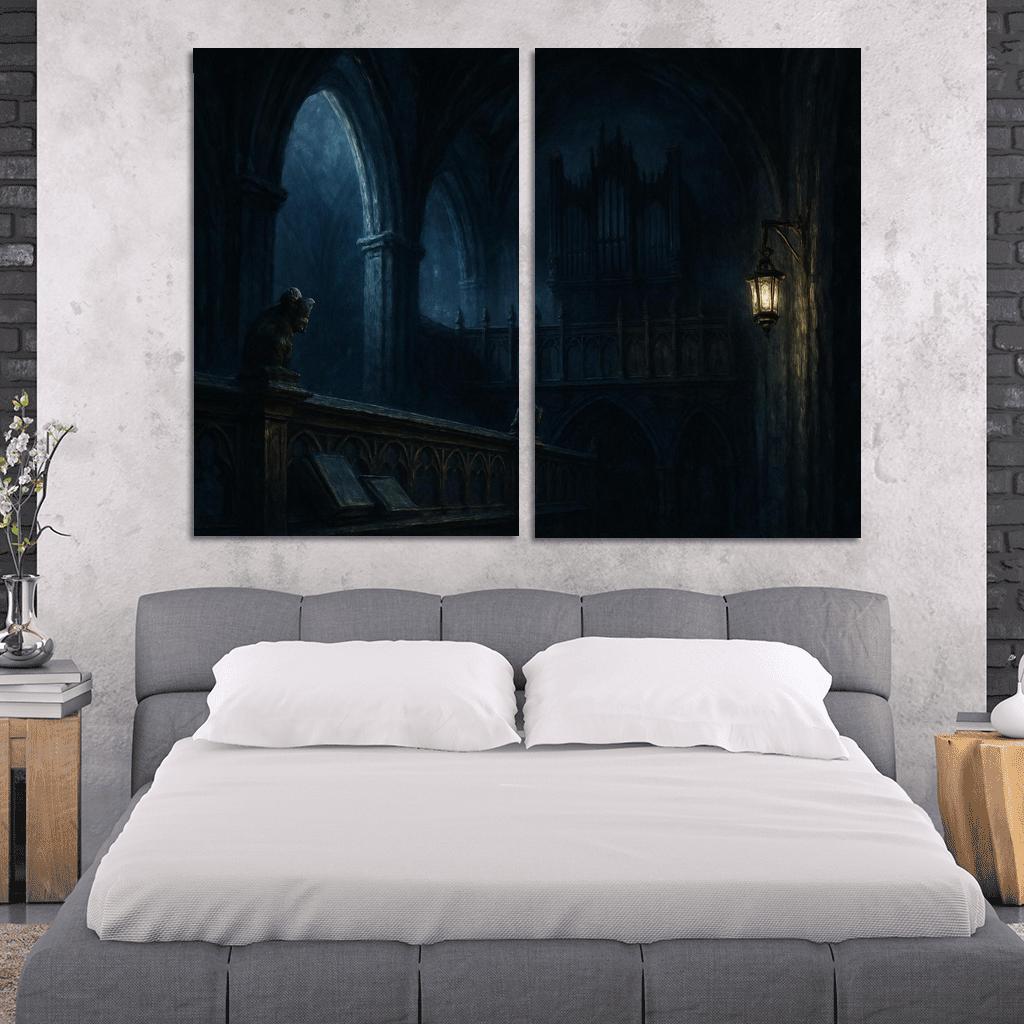 Nocturne Choir Loft Echoes Of Shadow premium artwork frames