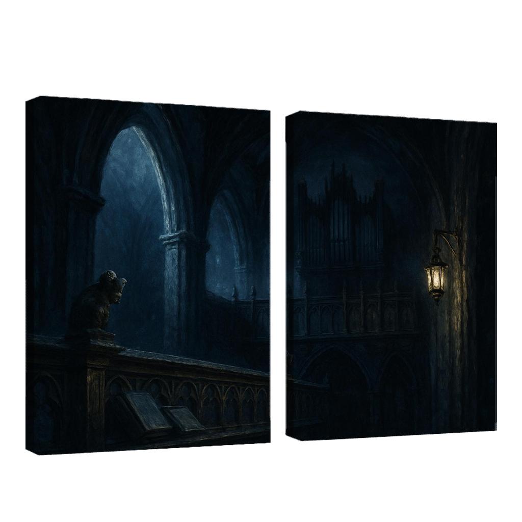Nocturne Choir Loft Echoes Of Shadow premium artwork frames