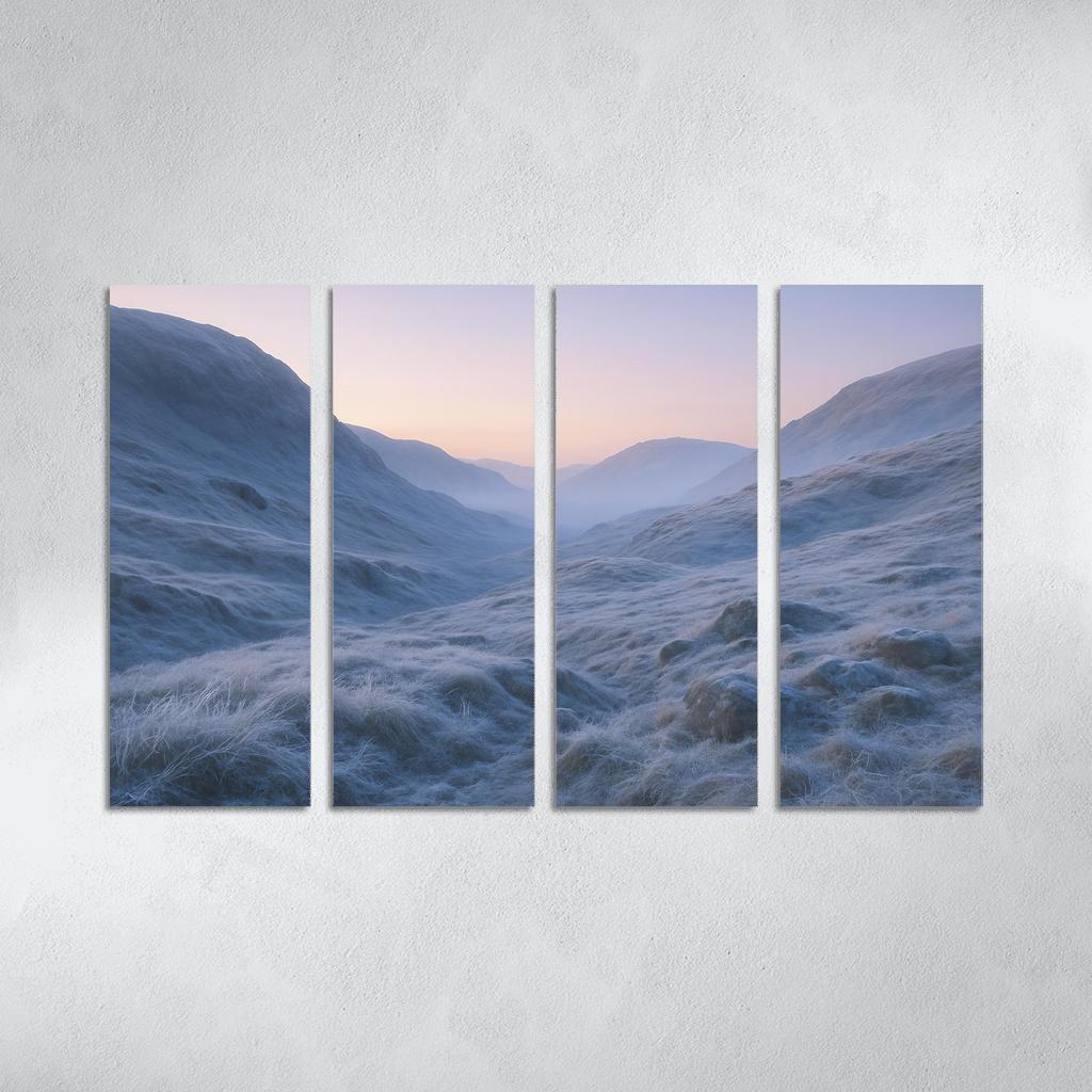 The Crystal Dawn Over Frosted Highlands wall art