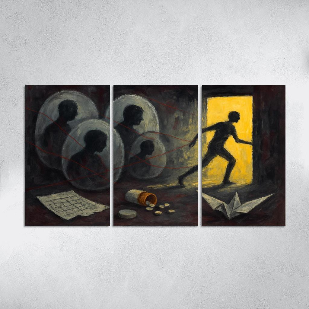 Silent Epidemics custom paintings frame