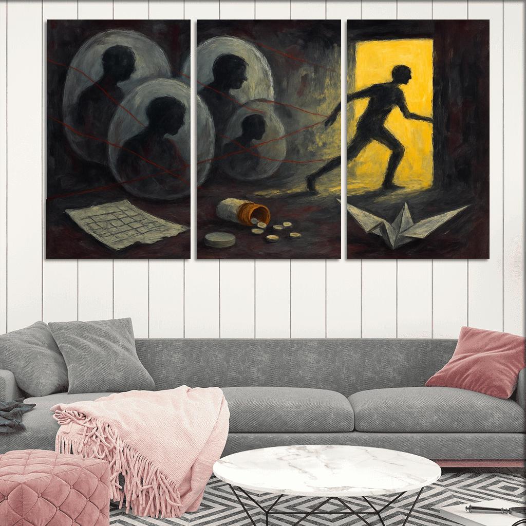 Silent Epidemics custom paintings frame