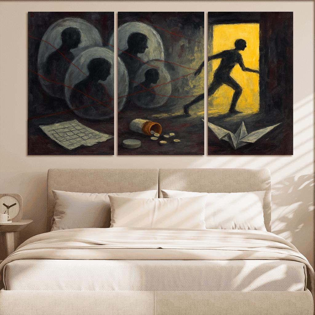 Silent Epidemics custom paintings frame