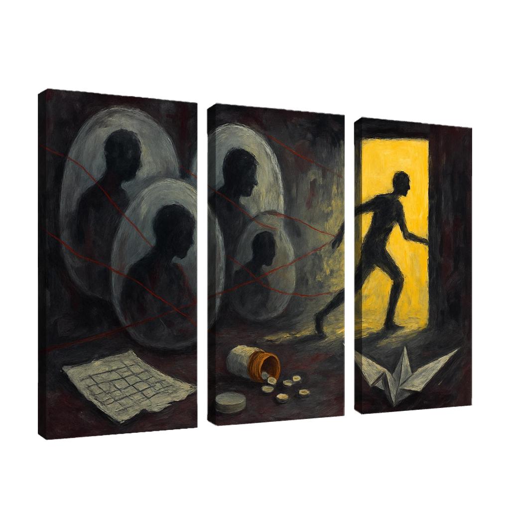 Silent Epidemics custom paintings frame