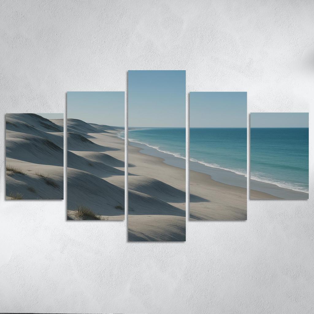 Silver Dunes Shoreline multi-panel paintings
