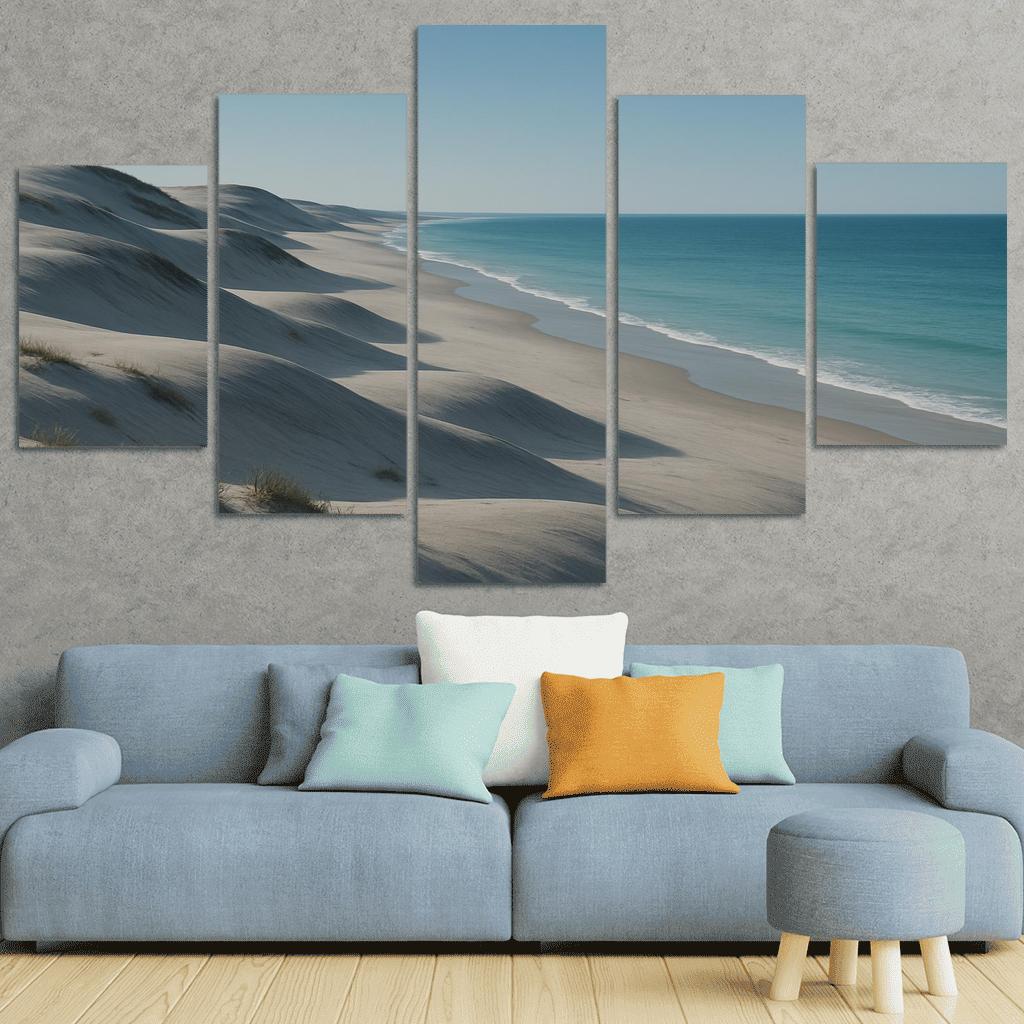 Silver Dunes Shoreline multi-panel paintings