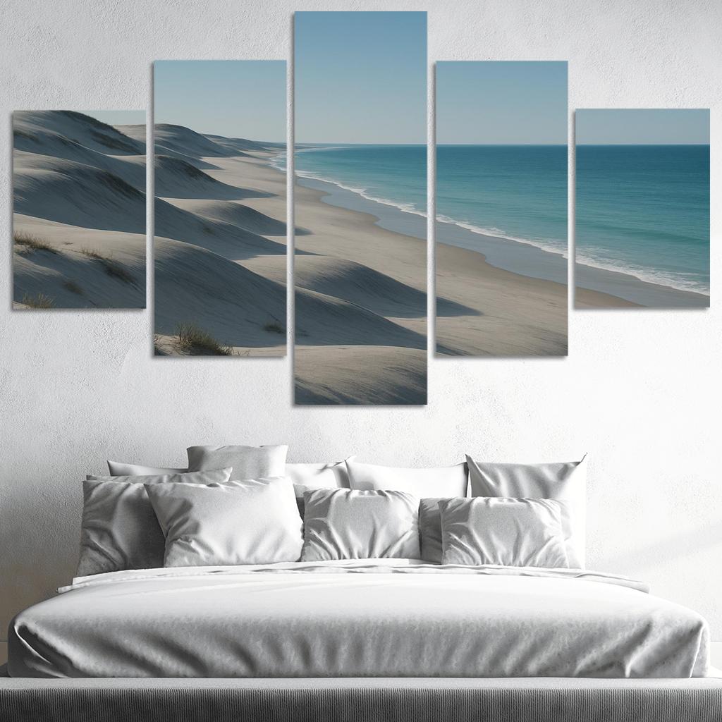 Silver Dunes Shoreline multi-panel paintings