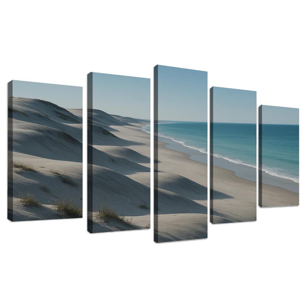 Silver Dunes Shoreline multi-panel paintings
