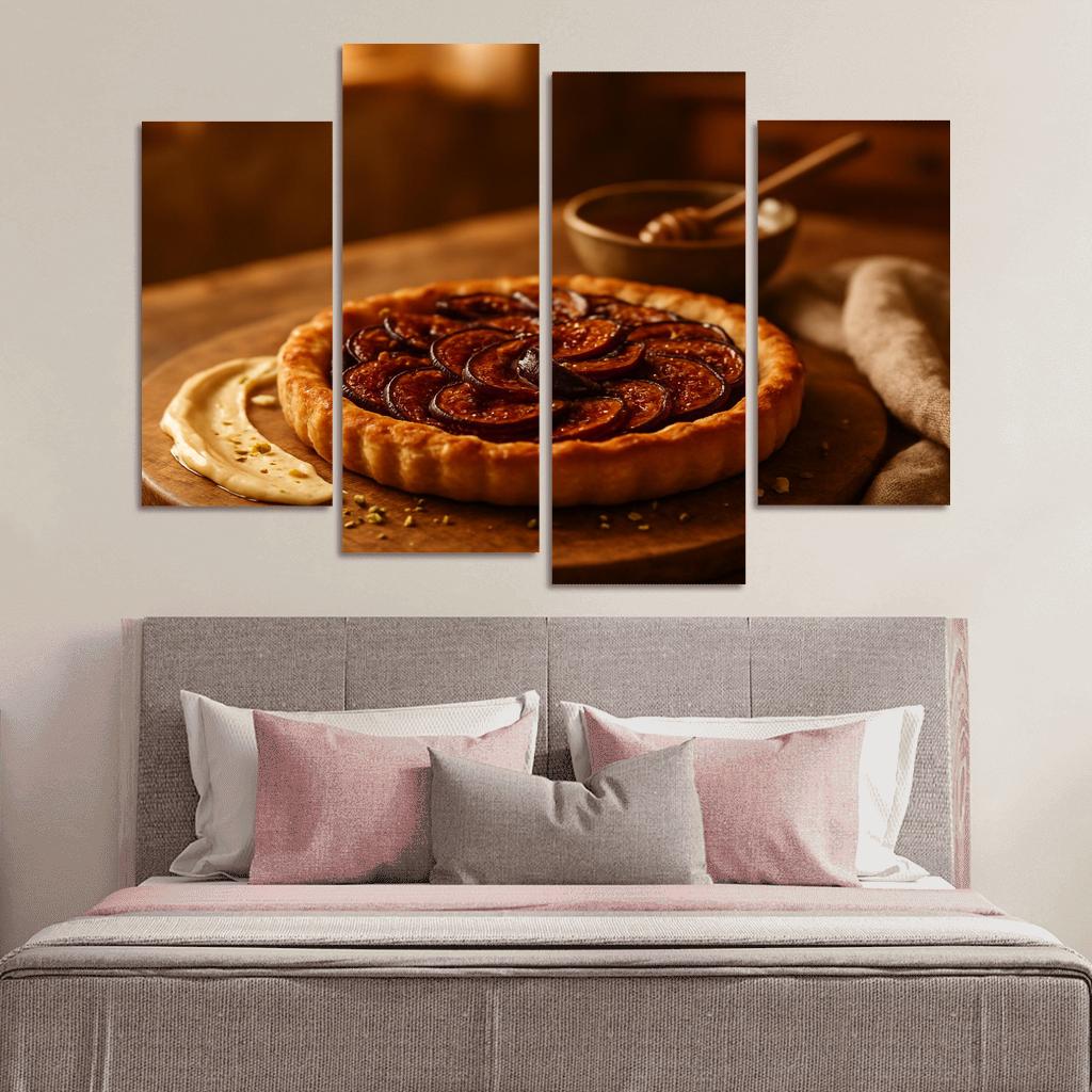 Smoky Honey Fig Tart With Cardamom Cream wall decor