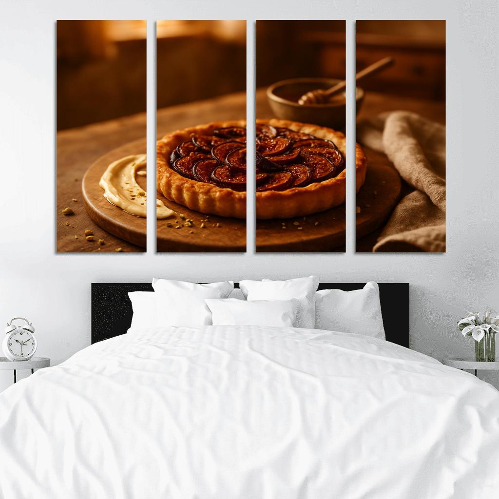 Smoky Honey Fig Tart With Cardamom Cream wall decor