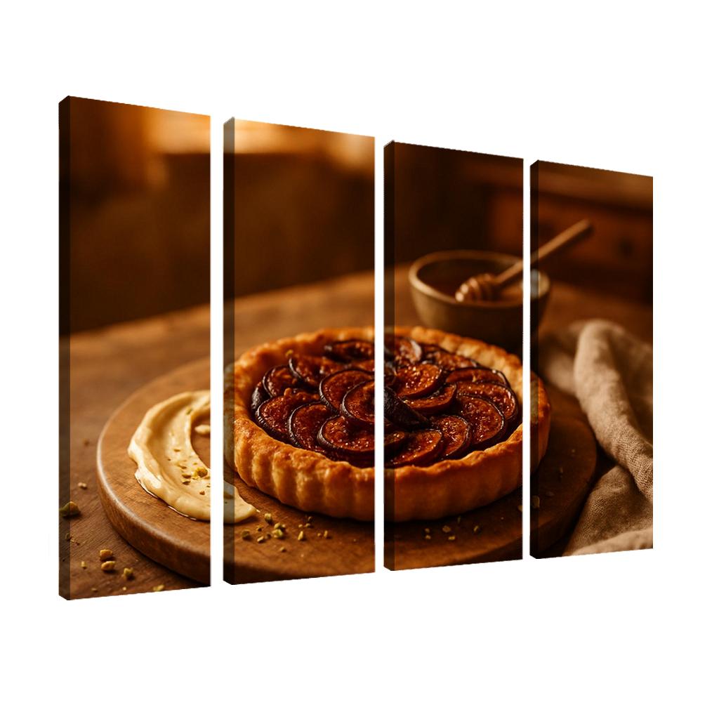 Smoky Honey Fig Tart With Cardamom Cream wall decor