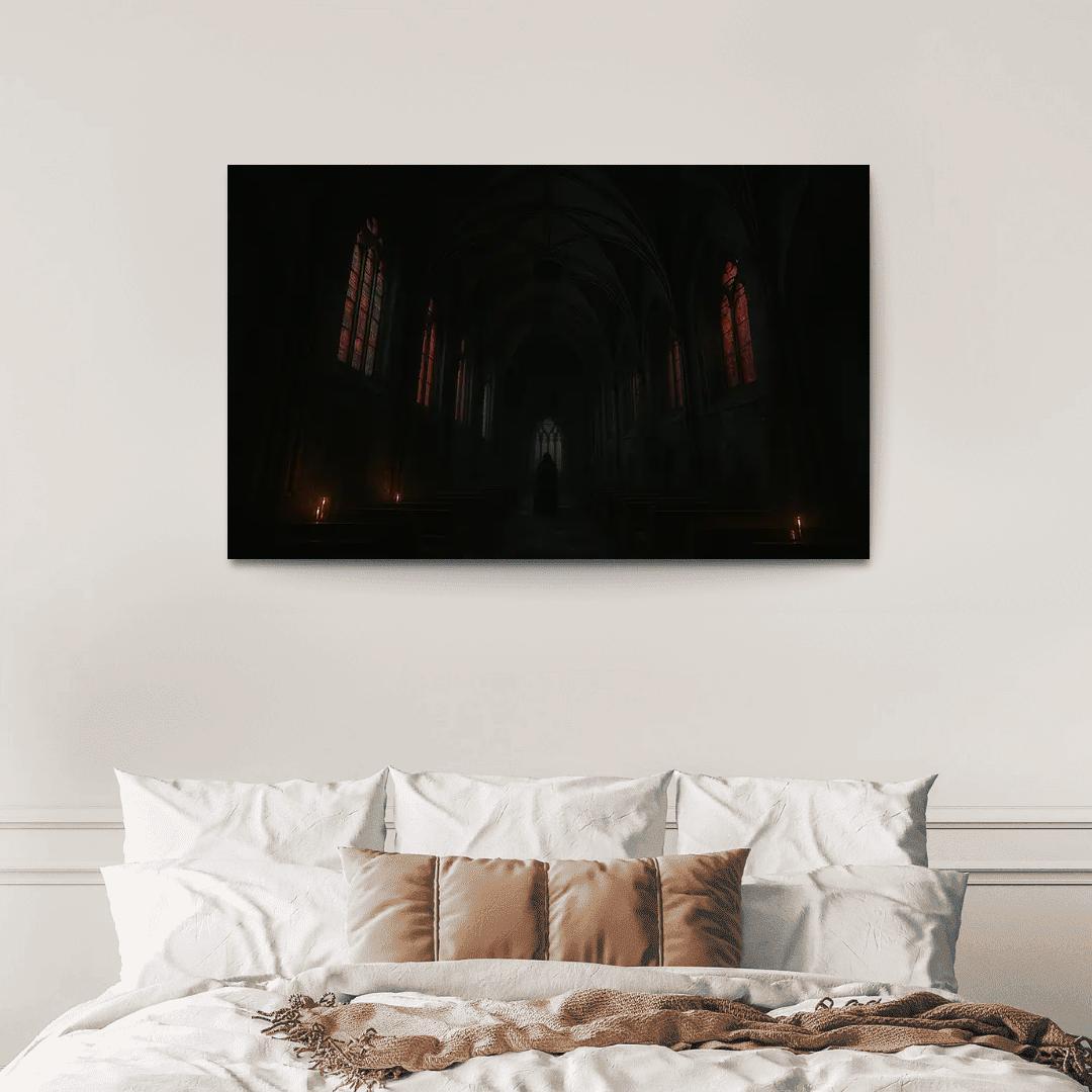 Eclipsed Ribbed Vault custom paintings frame