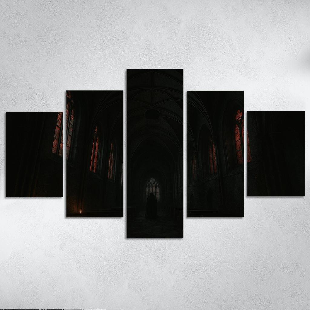 Eclipsed Ribbed Vault custom paintings frame