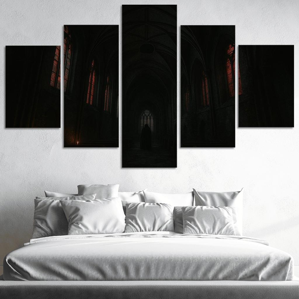 Eclipsed Ribbed Vault custom paintings frame