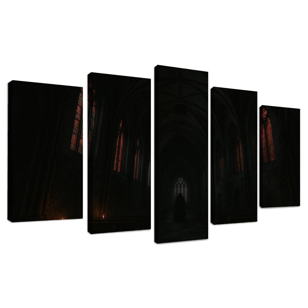 Eclipsed Ribbed Vault custom paintings frame