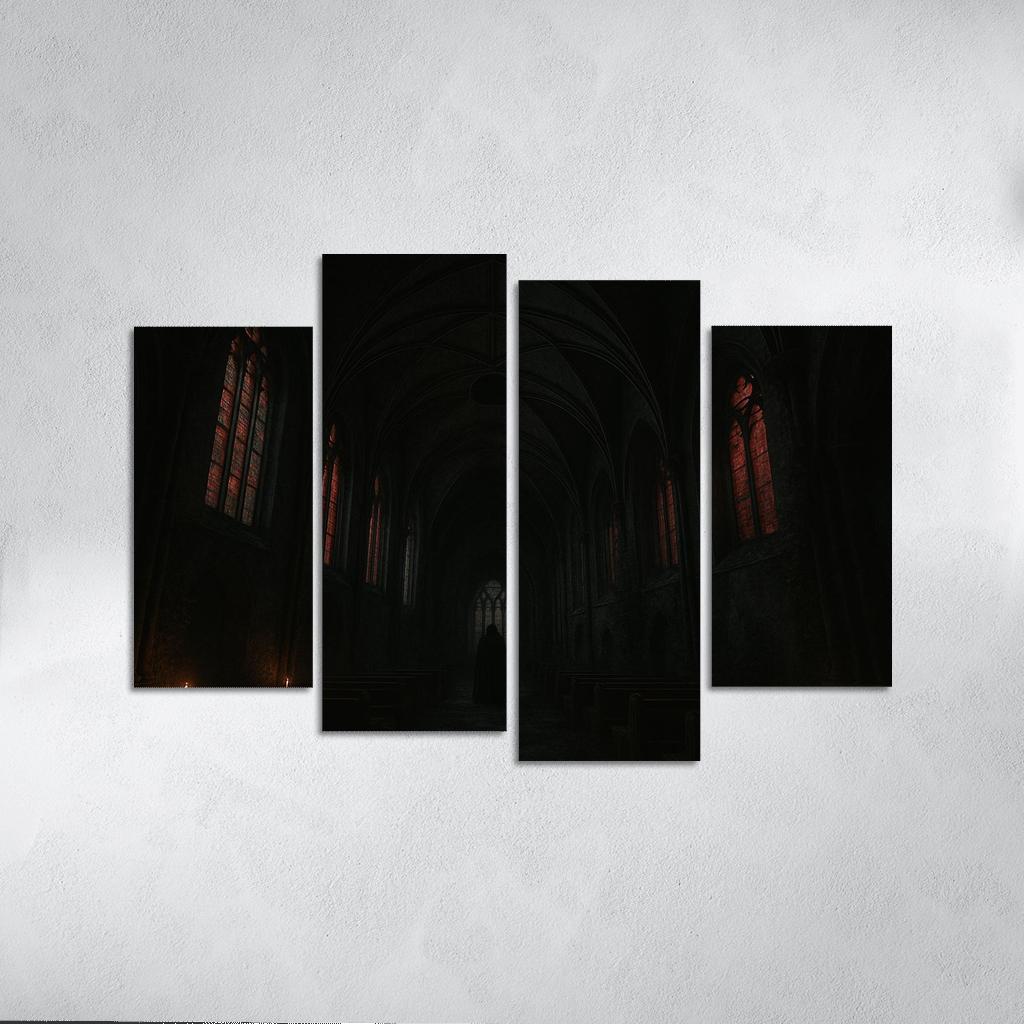 Eclipsed Ribbed Vault custom paintings frame