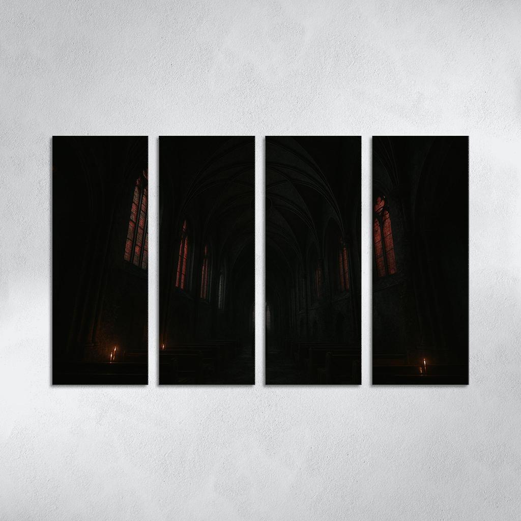 Eclipsed Ribbed Vault custom paintings frame