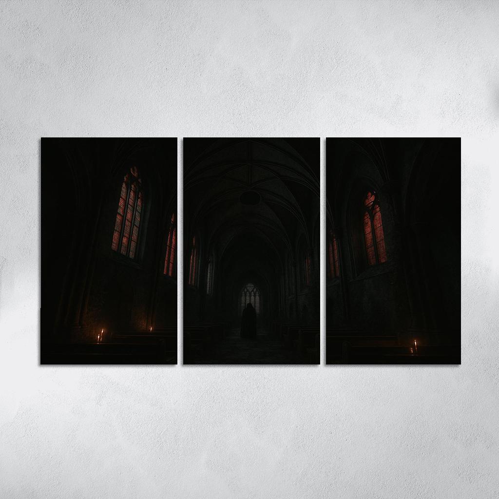 Eclipsed Ribbed Vault custom paintings frame