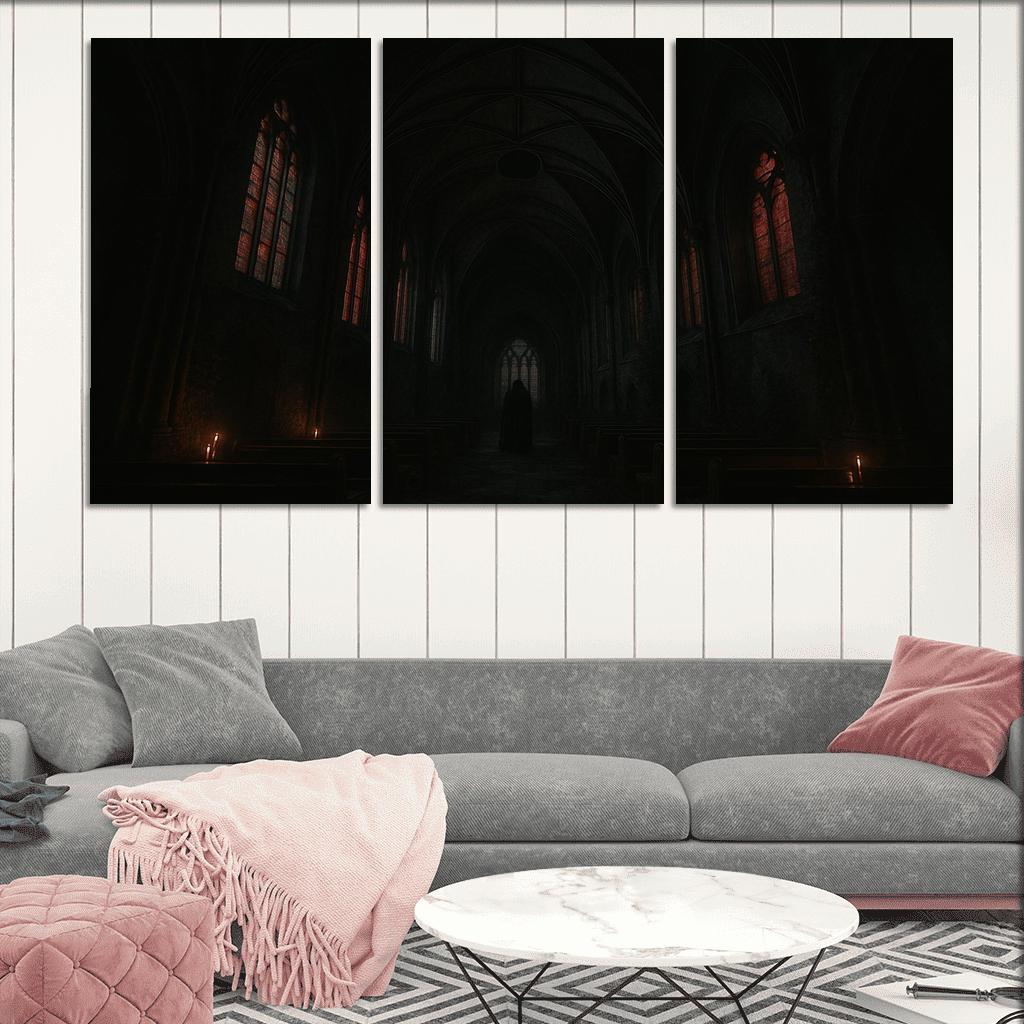 Eclipsed Ribbed Vault custom paintings frame