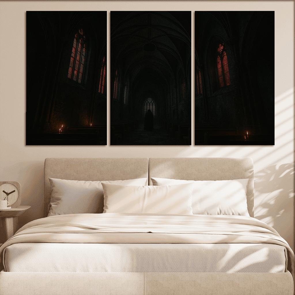 Eclipsed Ribbed Vault custom paintings frame