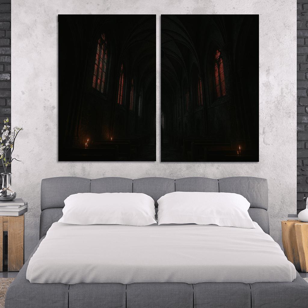 Eclipsed Ribbed Vault custom paintings frame