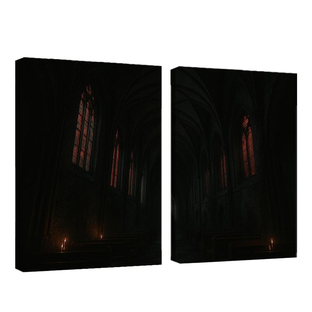 Eclipsed Ribbed Vault custom paintings frame