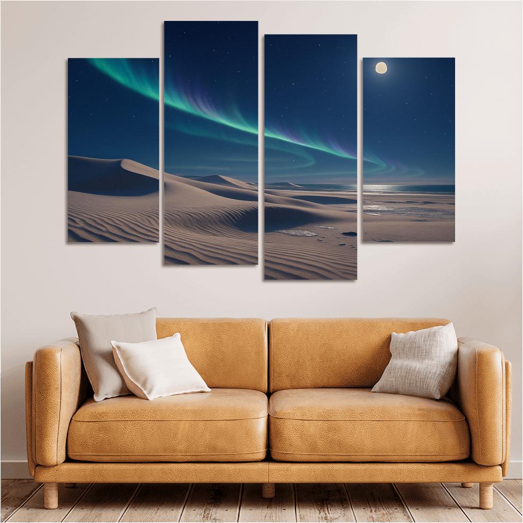 Aurora Over Silver Sand Dunes one-piece frames