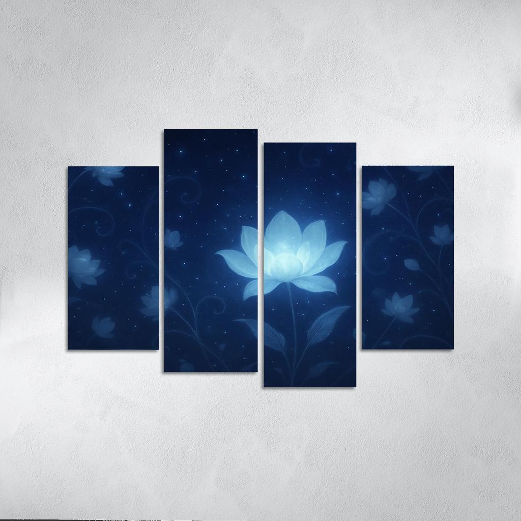 Celestial Bloom Radiance modern paintings frame