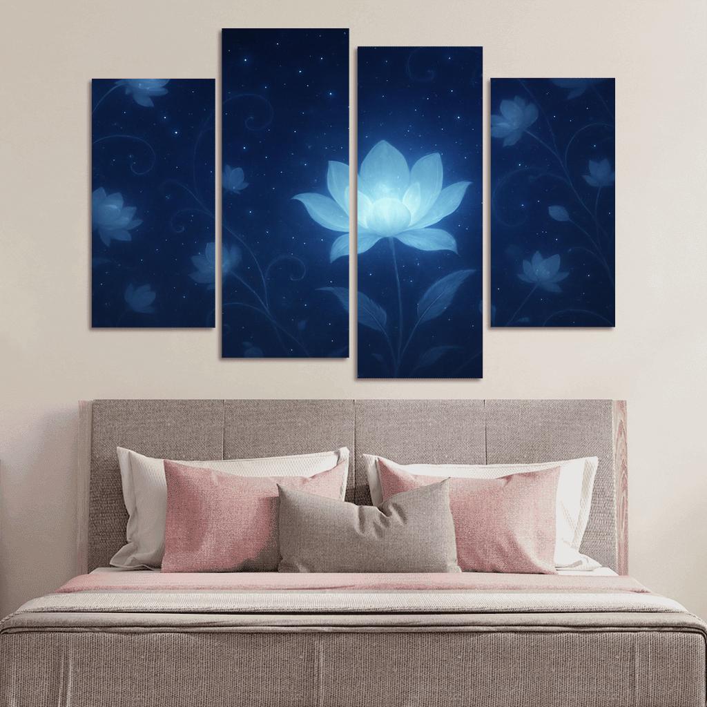 Celestial Bloom Radiance modern paintings frame