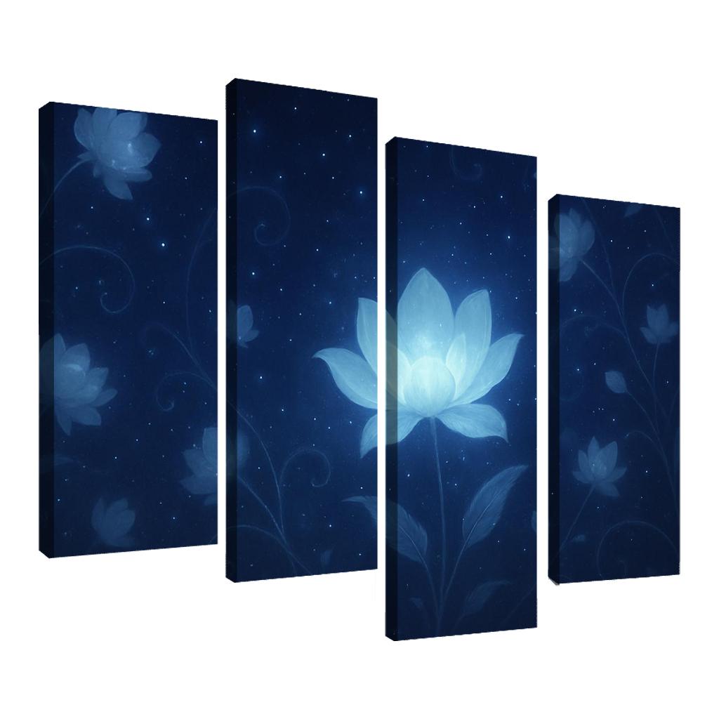 Celestial Bloom Radiance modern paintings frame