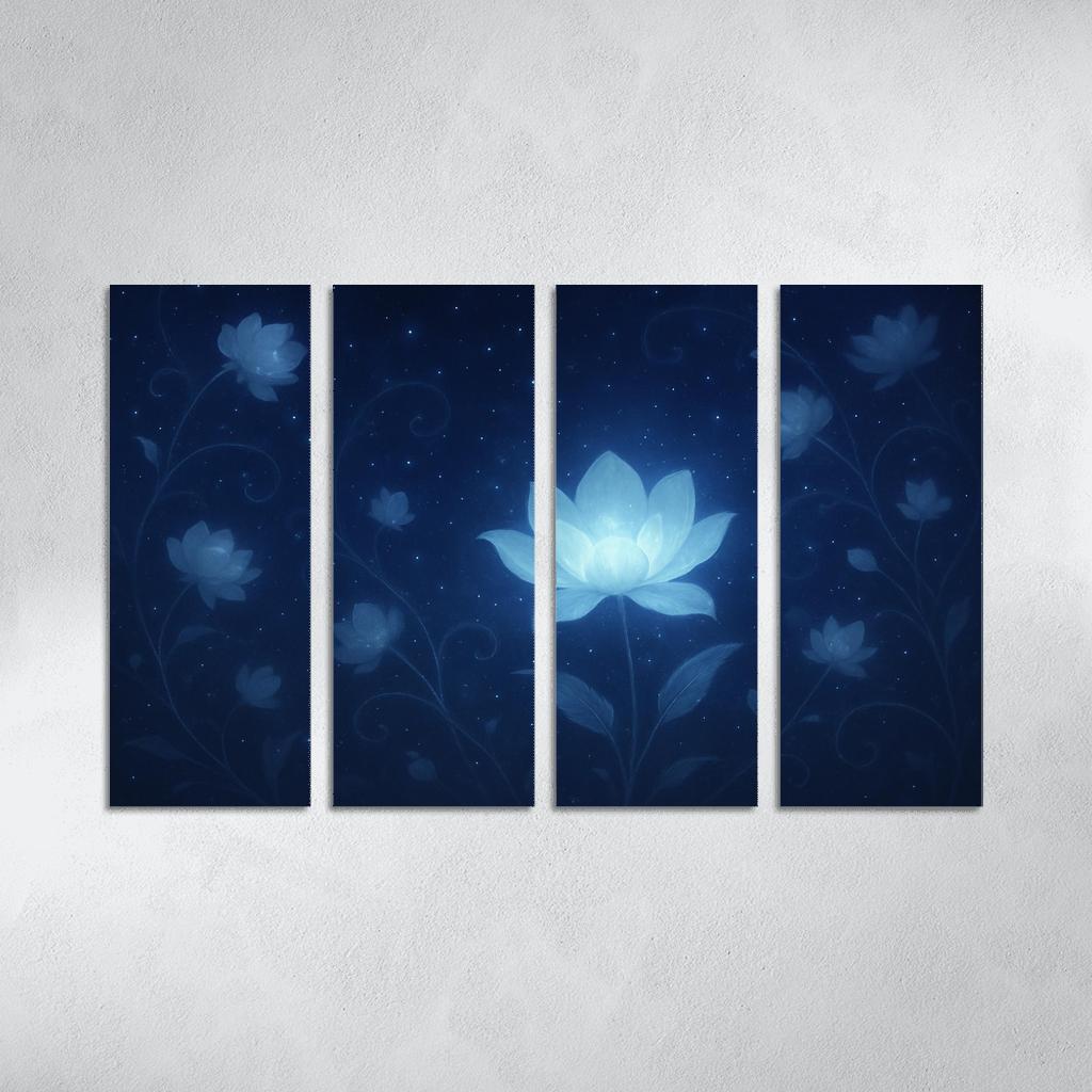 Celestial Bloom Radiance modern paintings frame