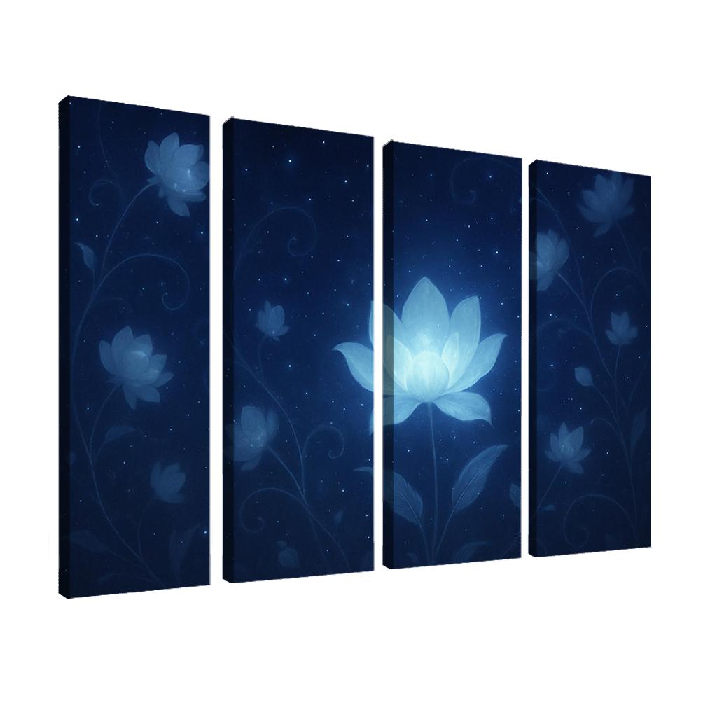 Celestial Bloom Radiance modern paintings frame