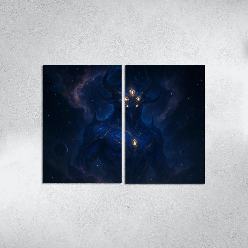 The Nebula Warden framed paintings