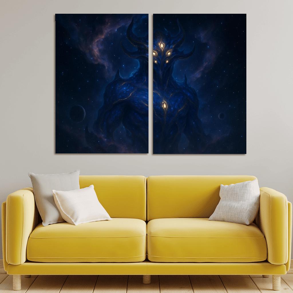 The Nebula Warden framed paintings