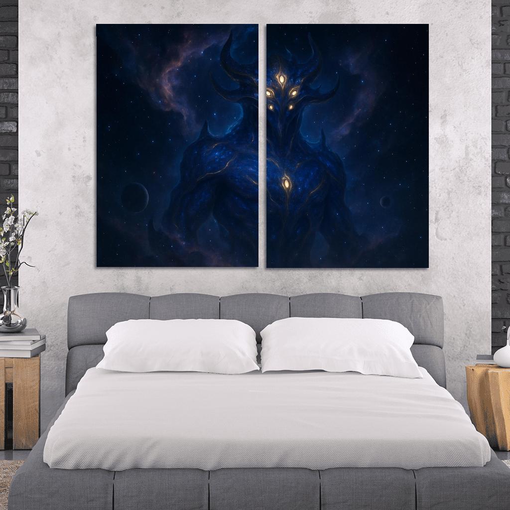 The Nebula Warden framed paintings