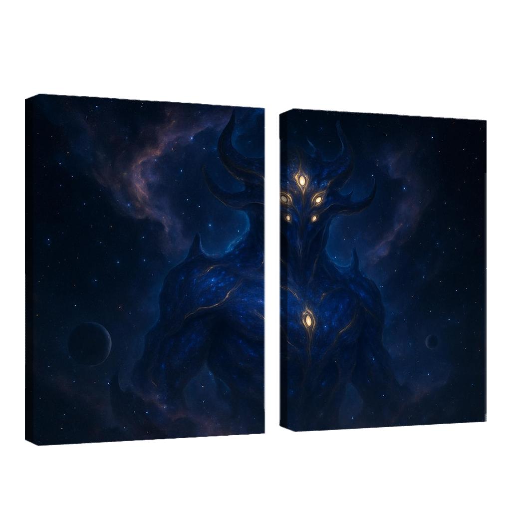 The Nebula Warden framed paintings